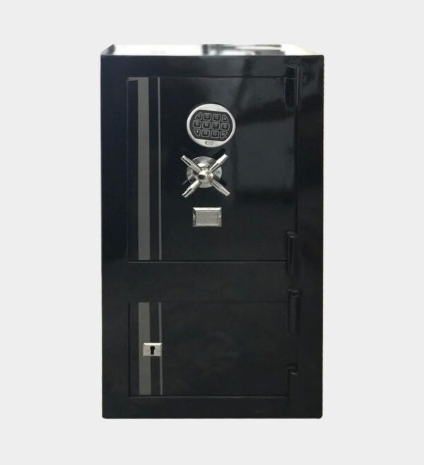 Çift Kapılı Şifreli Ev ve Ofis Tipi Kasası Siyah